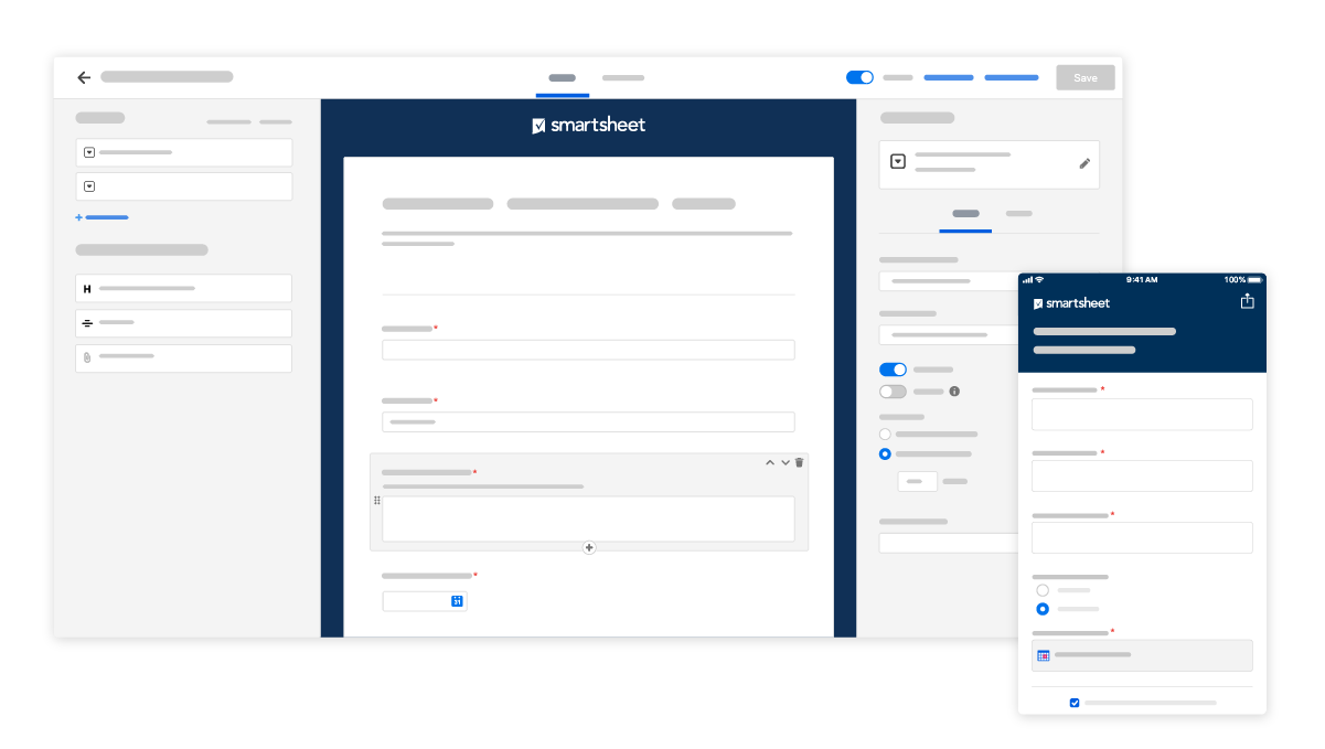 Créateur de formulaires Smartsheet