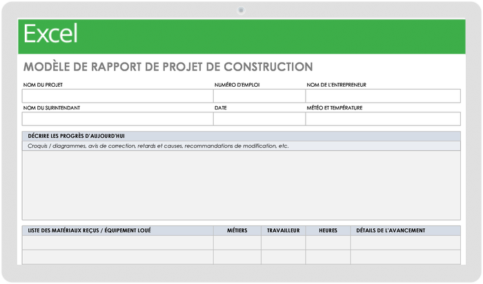 Rapport de projet de construction